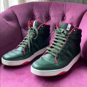 Gucci Men’s High Top Green Limited Edition Sneaker